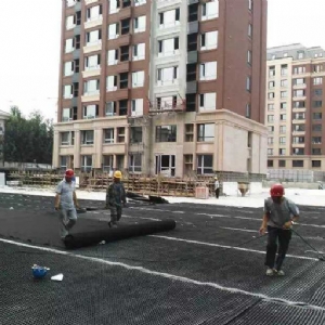 排水板施工现场
